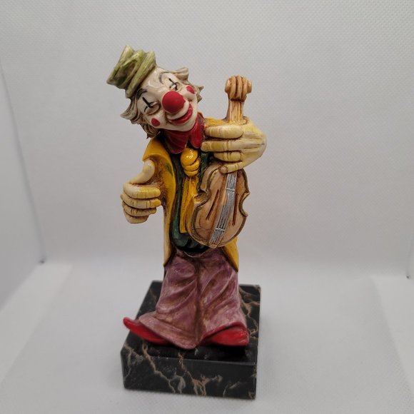 Simonelli Resin Clown Figurine With Fiddle - Picture 2 of 9